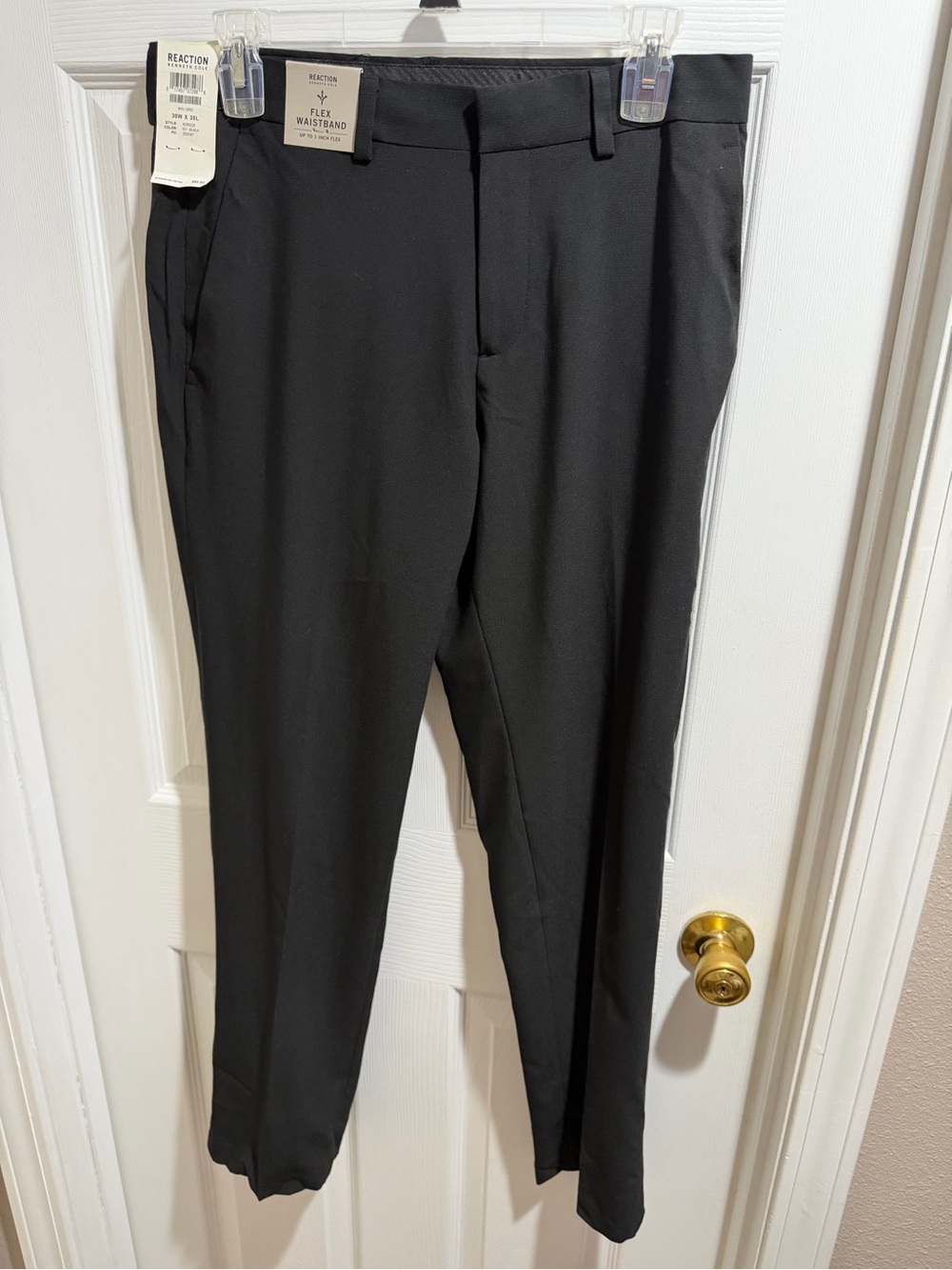 Kenneth Cole Black Slim Dress Pants
